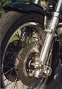 Tackys BMW R90s Vorderrad und Gabel